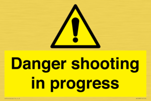 Danger shooting in progress